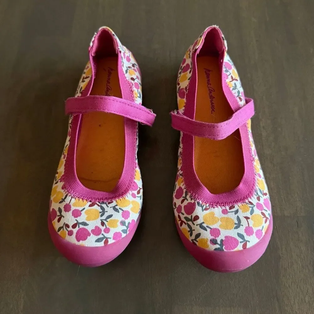 Hanna Andersson Maya2 Girls Mary Jane Floral Shoe 2.5